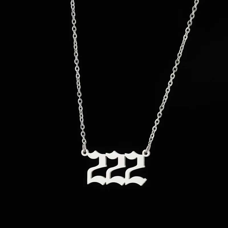 Фотография №3 товара Ожерелья с номером ангела из нержавеющей стали Lucky Numbers 111