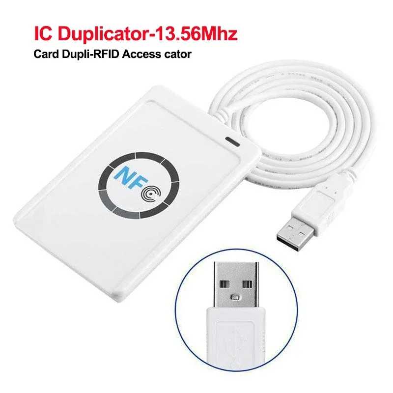 Фотография №1 товара Считыватель бесконтактных смарт-карт USB ACR122U, копировальный аппарат для карт доступа