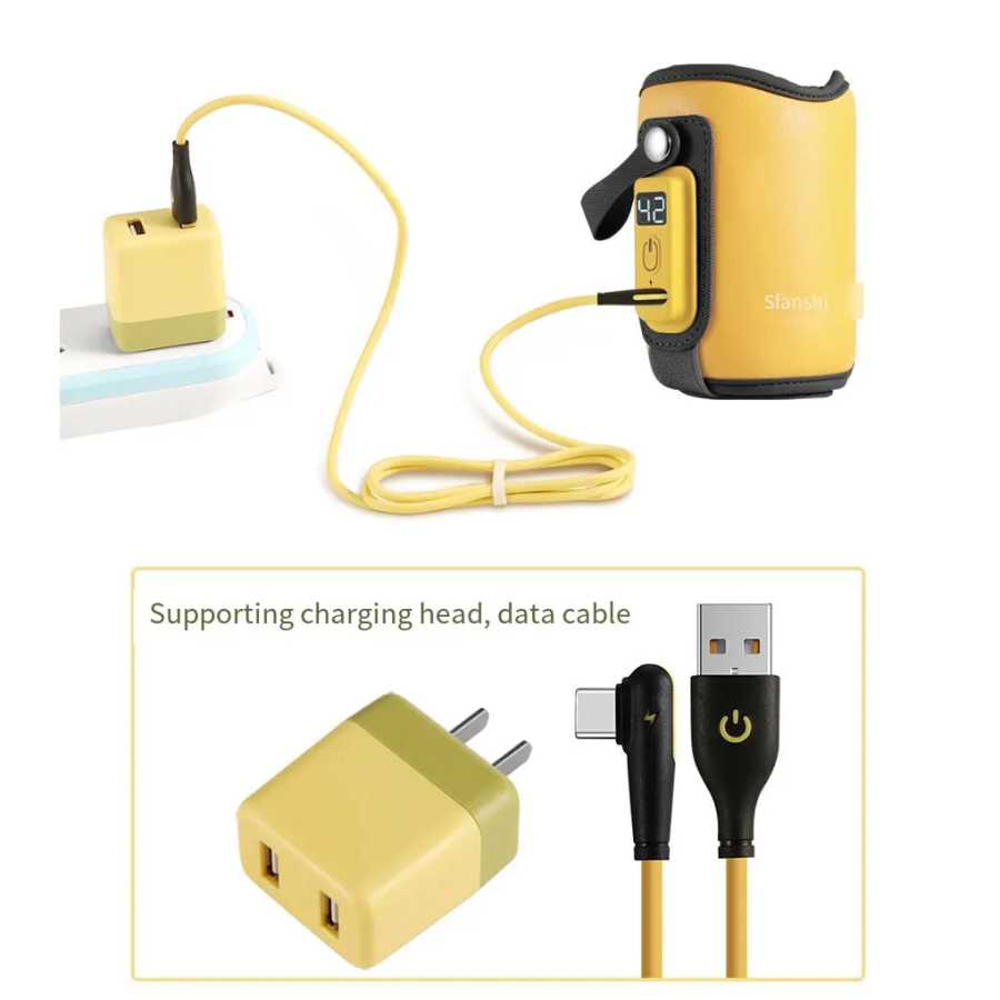 Фотография №3 товара USB-подогреватель для бутылочек с ЖК-дисплеем – портативная сумка-подогреватель для детских