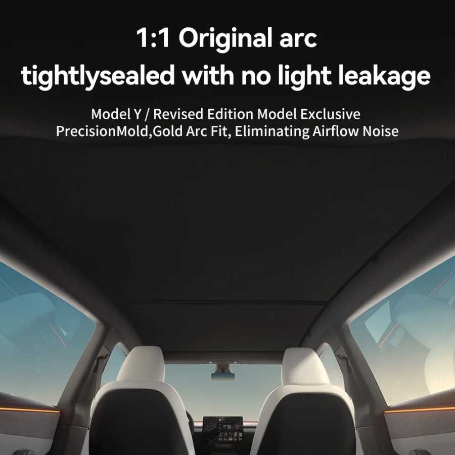 Фотография №5 товара Солнцезащитные шторки YZ для Tesla Model YL 2026 из графена,