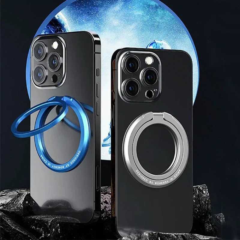 Ультратонкое магнитное кольцо, держатель для мобильного телефона, подставка, вращающийся металлический магнит, кольцо на палец, пряжка, держатель для телефона, кронштейн для мобильного телефона Держатели и подставки