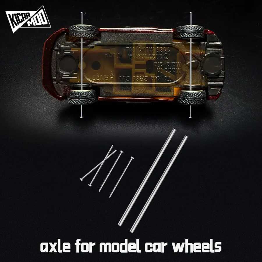 1/64 модель автомобиля, ось колес для Hot Wheels, запасные части для Hotwheels Matchbox Tomica, литая под давлением модель игрушки (10 комплектов) Играйте в транспортные средства и модели