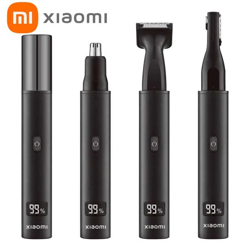 XIAOMI, новинка 3 в 1, электрический перезаряжаемый триммер для волос в носу и ушах для мужчин, безболезненная машинка для стрижки бакенбардов, бровей, бороды, бритва Техника для красоты