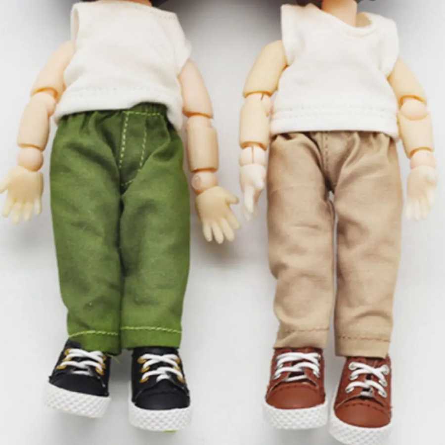 Фотография №3 товара Одежда для куклы BJD 1/12, модные джинсы, повседневные брюки, одежда