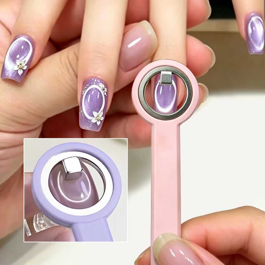 Магнитное кольцо Halo Cat Eye с ручкой для гель-лака &laquo;Кошачий глаз&raquo;, инструмент для DIY маникюра и нейл-арта Инструменты для дизайна ногтей