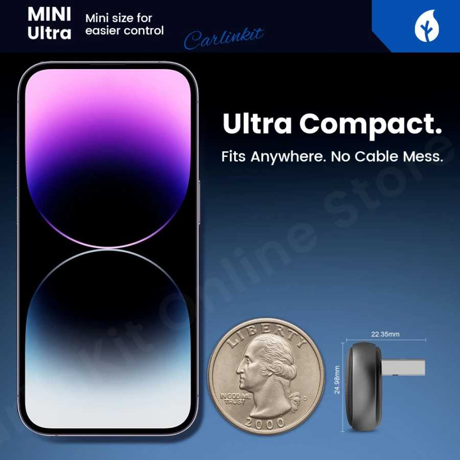 Фотография №5 товара 2025 CarlinKit Mini Ultra 3 CarPlay Android auto Беспроводной адаптер