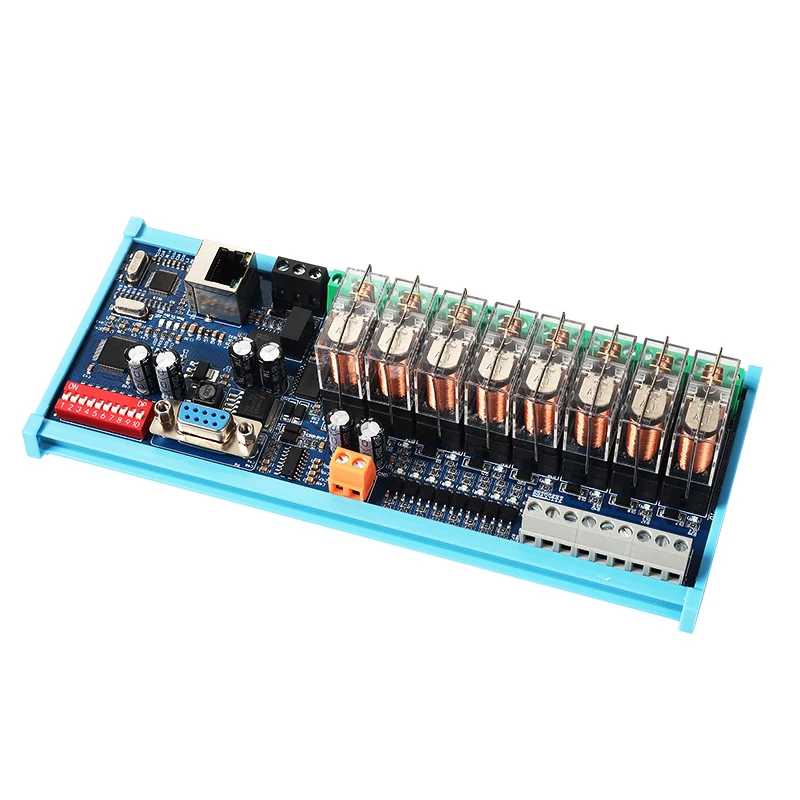 Фотография №1 товара AoShangMing 8-канальный релейный модуль RS485 232 Ethernet с входом и