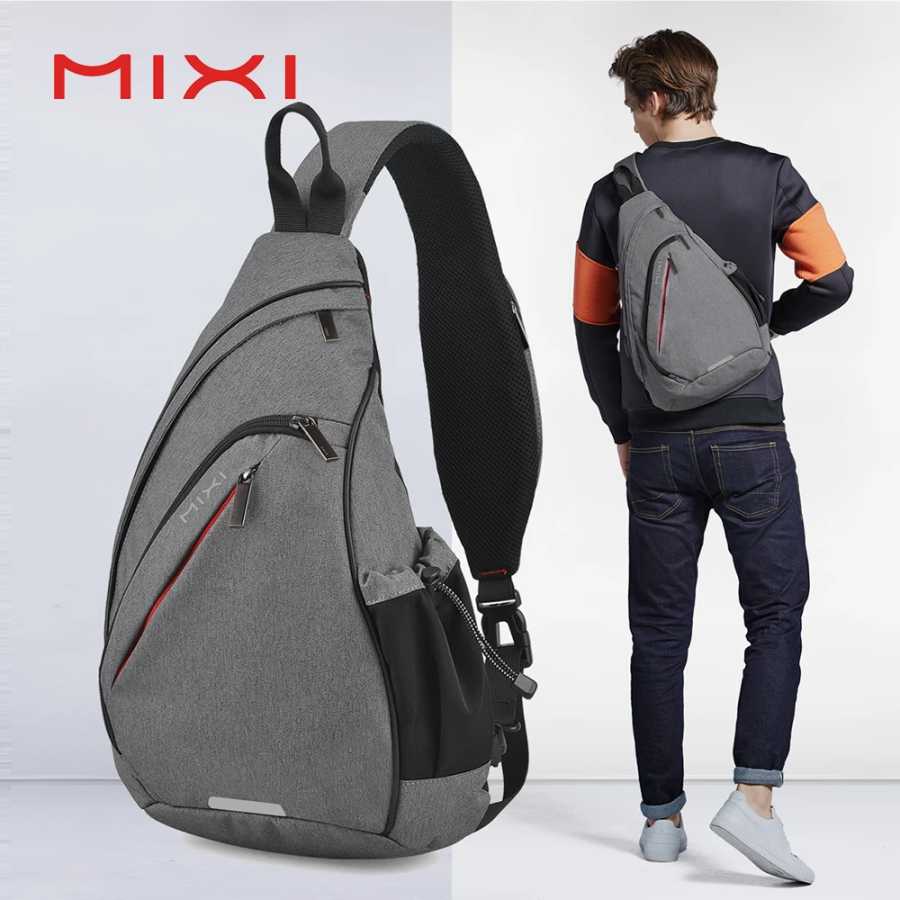 Mixi мужской рюкзак на одно плечо, Женская Слинг Сумка через плечо, USB, для мальчиков, для велоспорта, спорта, путешествий, универсальная модная сумка для студентов, школы Рюкзак
