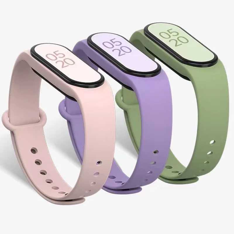 Силиконовый ремешок для Xiaomi Mi Band 7, браслет на запястье Miband 5 6 NFC Sport, замена Pulse Correa Mi Band 7, 6, 3, 4, 5, ремешки для часов Аксессуары для часов