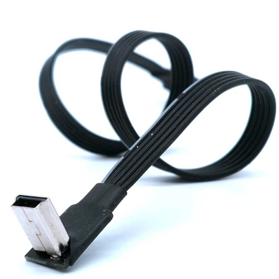 Фотография №4 товара 5 см мини-USB 5-контактный удлинительный адаптер «папа-мама» 90 градусов левый,