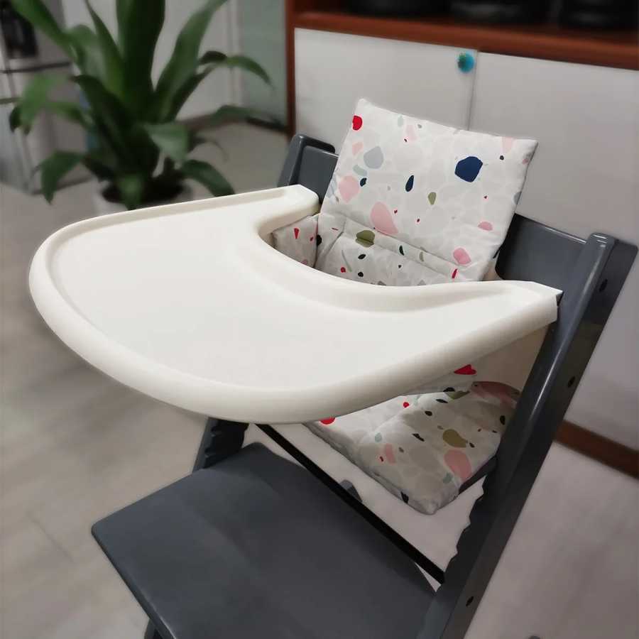 Поднос для детского сиденья для стульчика Stokke Tripp Trapp, используемый в качестве тарелки для закусок или подноса для игрушек, детская стойка для хранения, вакуумная адсорбция Мебель для малышей