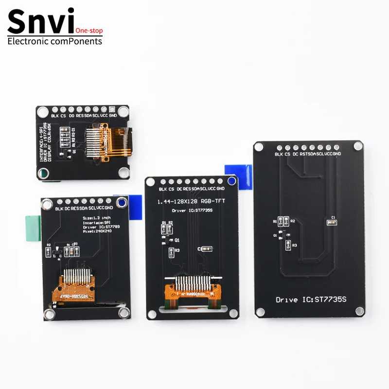 Фотография №3 товара Модуль дисплея Snvi TFT IPS LCD 0.96/1.3/1.44/1.8 дюйма с интерфейсом