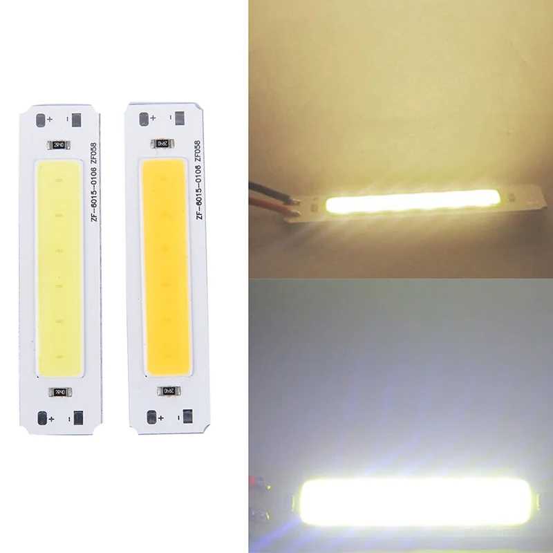 1 шт., 5 В, COB чип-бар, источник света, 2 Вт, полоса света для DIY USB, настольная лампа, панель света Лампочки и световые трубки