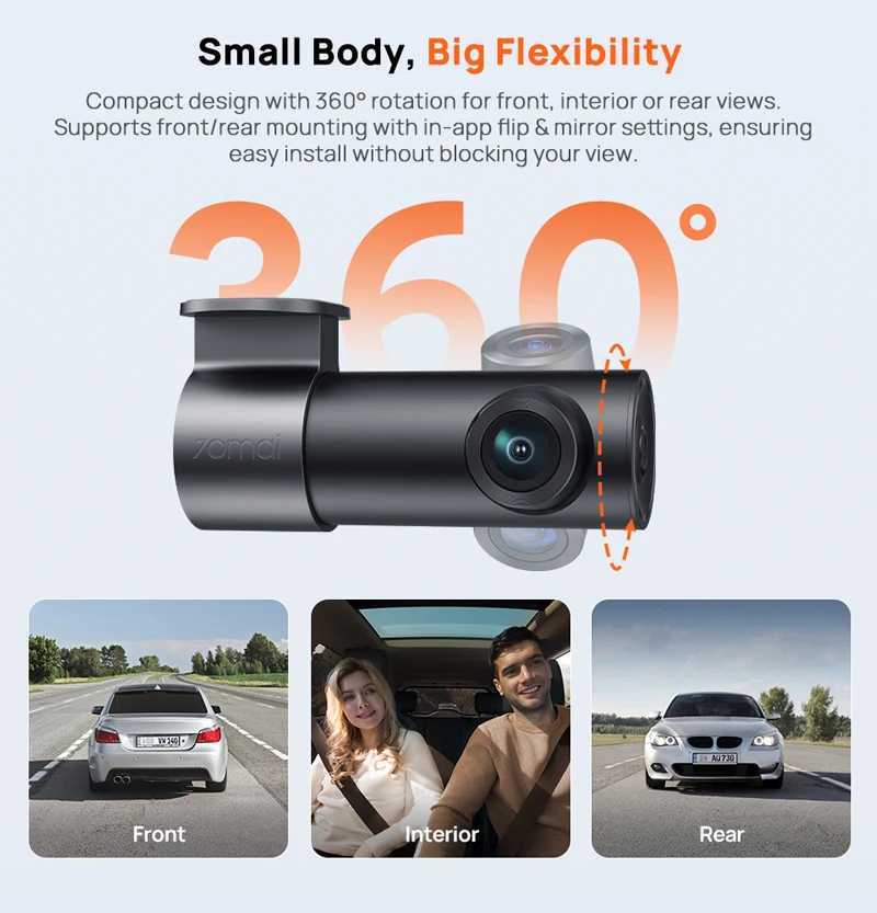 Фотография №2 товара Новый видеорегистратор 70mai M310 Plus 3K 1620P WDR с голосовым