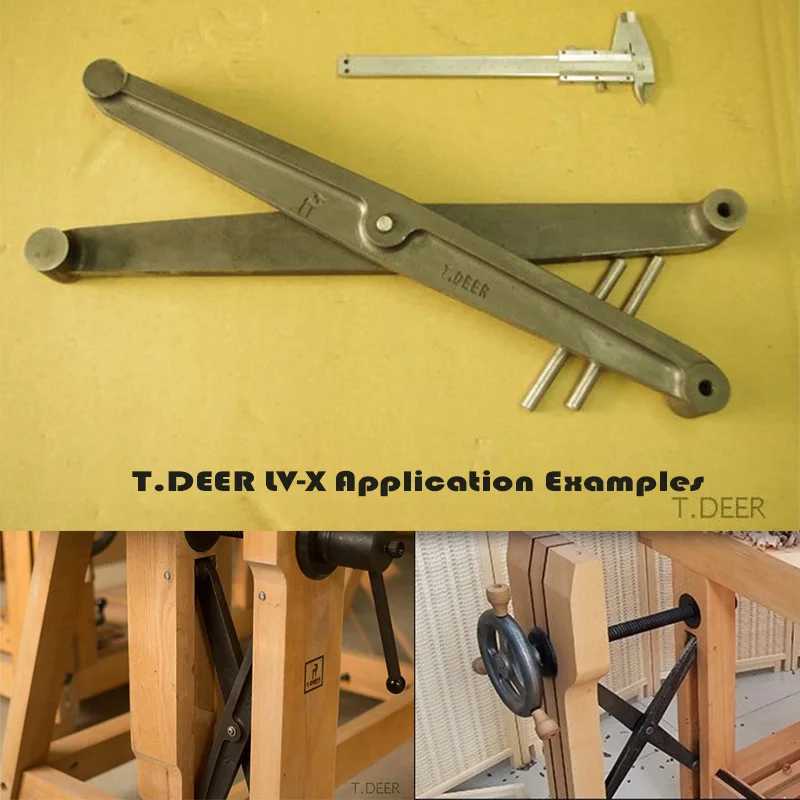 T.DEER LV-X, кронштейны для больших тисков для ножек стола для деревообработки, подходит для верстака Roubo, крестовой кромки Деревообрабатывающее оборудование и аксессуары