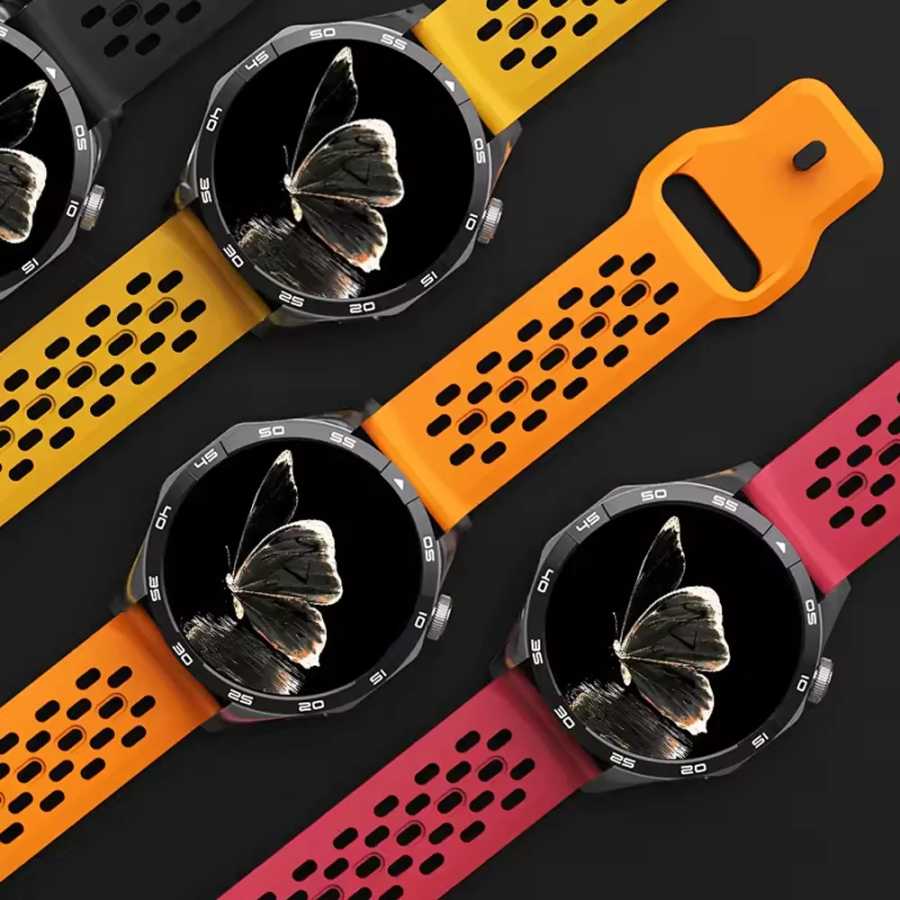 Фотография №1 товара Силиконовый ремешок с отверстиями 22 мм для Amazfit Bip 6/5/balance