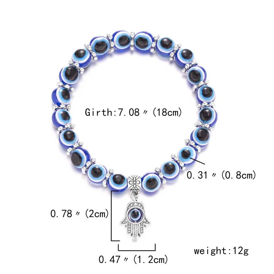 Фотография №4 товара Классические турецкие браслеты Lucky Evil Eye для мужчин и женщин,