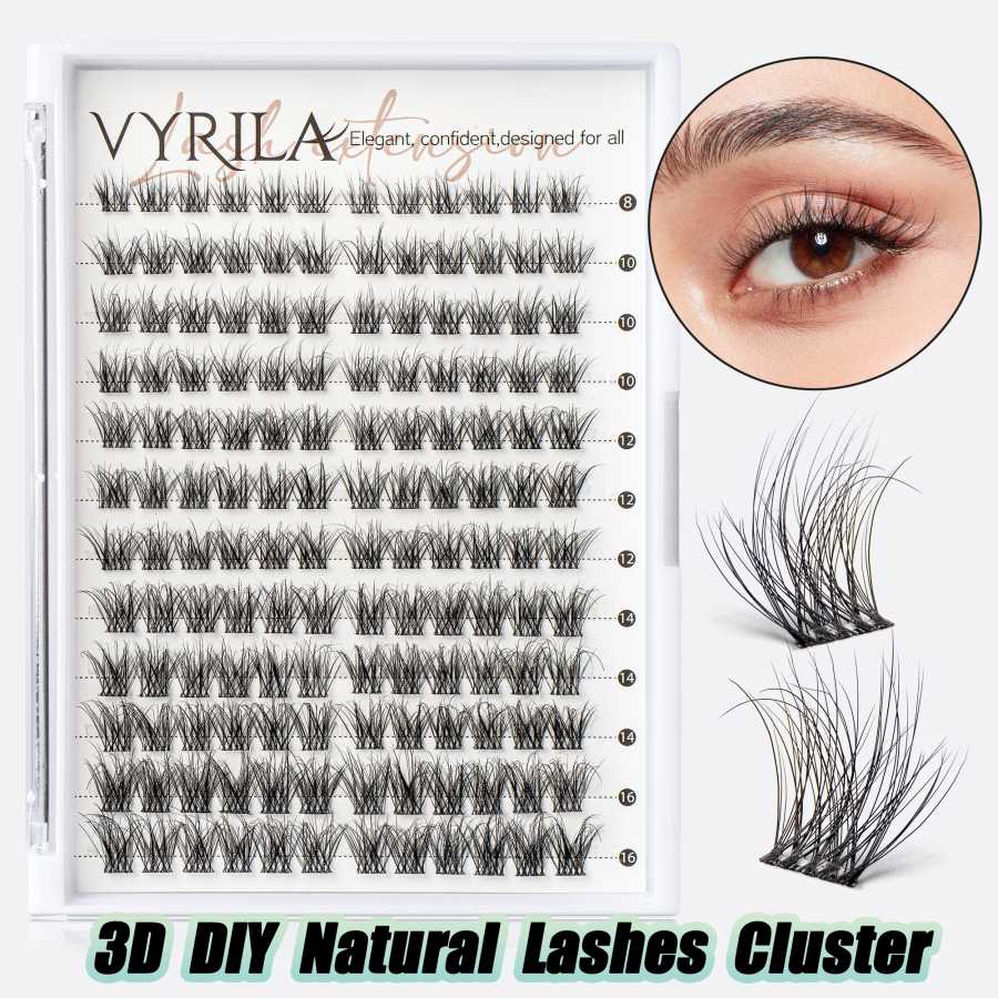 Индивидуальные кластеры ресниц C Curl Mix кластеры ресниц 3D тонкие DIY наращивание ресниц 0,1 мм супер тонкая лента многоразовые натуральные ресницы Косметика