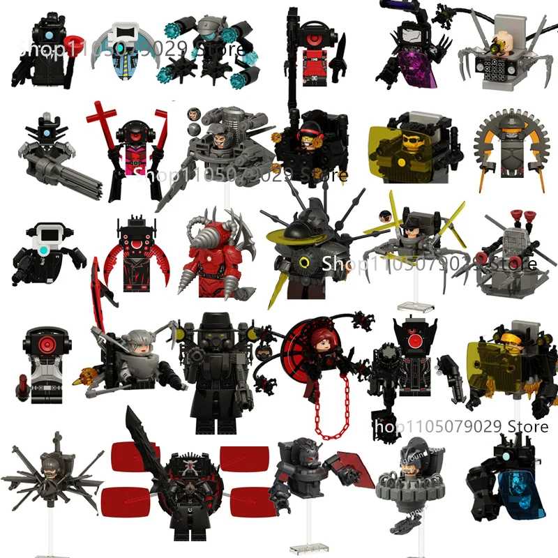 Новые фигурки KDL SWAT Skibidi Toilet Man, аниме-блоки, игрушки TvMan Titan Cameraman Speakerman, модель из кирпичиков, подарок на день рождения Конструкторы
