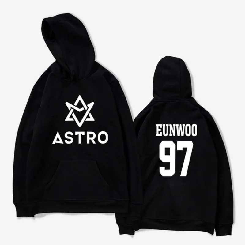 KPOP ASTRO STAR Group толстовка на молнии пальто осень-зима куртка Harajuku уличная одежда повседневный пуловер кофты женские мужские пальто Толстовки и свитшоты