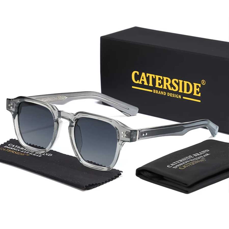 Солнцезащитные очки CATERSIDE Classic Square: мужские и женские, с вставными дужками, люксовый бренд, для путешествий, пляжа, вечеринок, фестивалей, подарки Очки и аксессуары