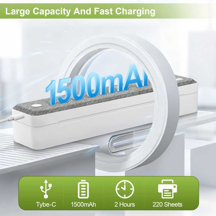 Фотография №2 товара A4 Bluetooth Business Travel Print Anywhere Портативный перезаряжаемый термопринтер без