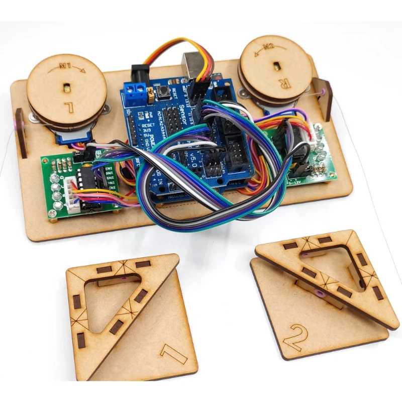 Робот-художник для рисования на стене с кабельным плоттером для Arduino, набор для самостоятельной сборки робота, программируемый робот-стартер с мотором для UNO, для построения полярных графиков Высокотехнологичные игрушки