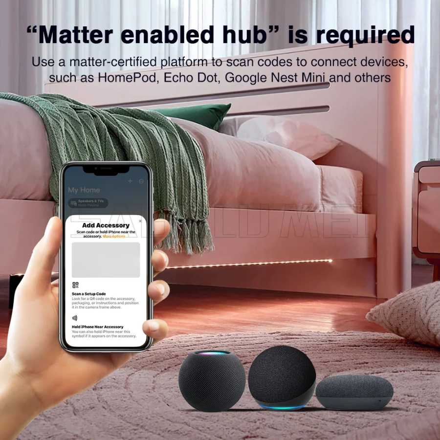 Фотография №3 товара Светодиодная лента Matter Over WiFi RGBCCT Светодиодный драйвер Smart APP