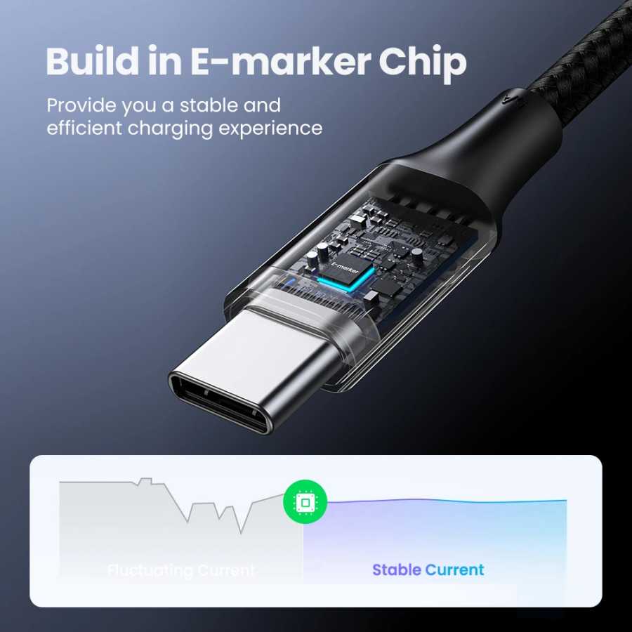Фотография №5 товара UGREEN 100 Вт USB Type C к USB C кабель