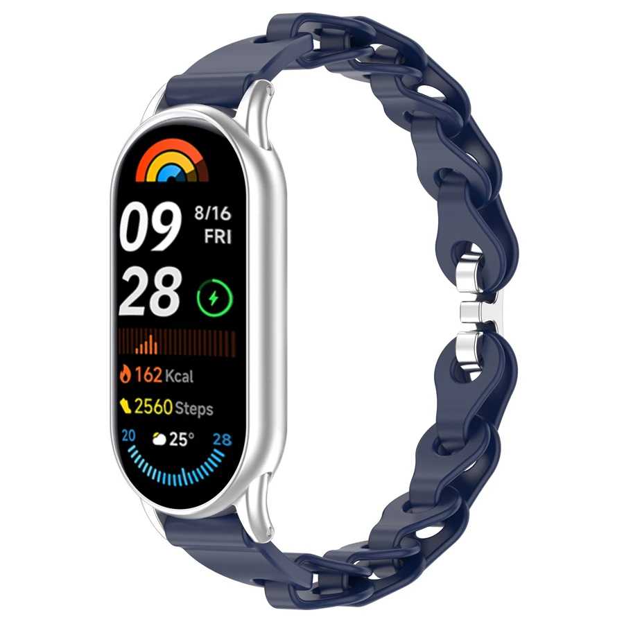 Фотография №5 товара Полый ремешок для Xiaomi Mi Band 10 9 8, мягкий