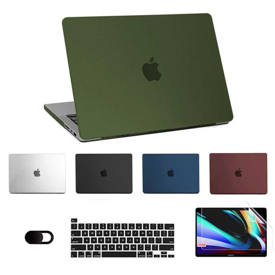 Новый ультратонкий жесткий чехол для ноутбуков Macbook Air 13, Macbook Pro 14 (чипы M5, M4, M3, M2, M1), Air 13.6, 15 (2024) Аксессуары для ноутбуков