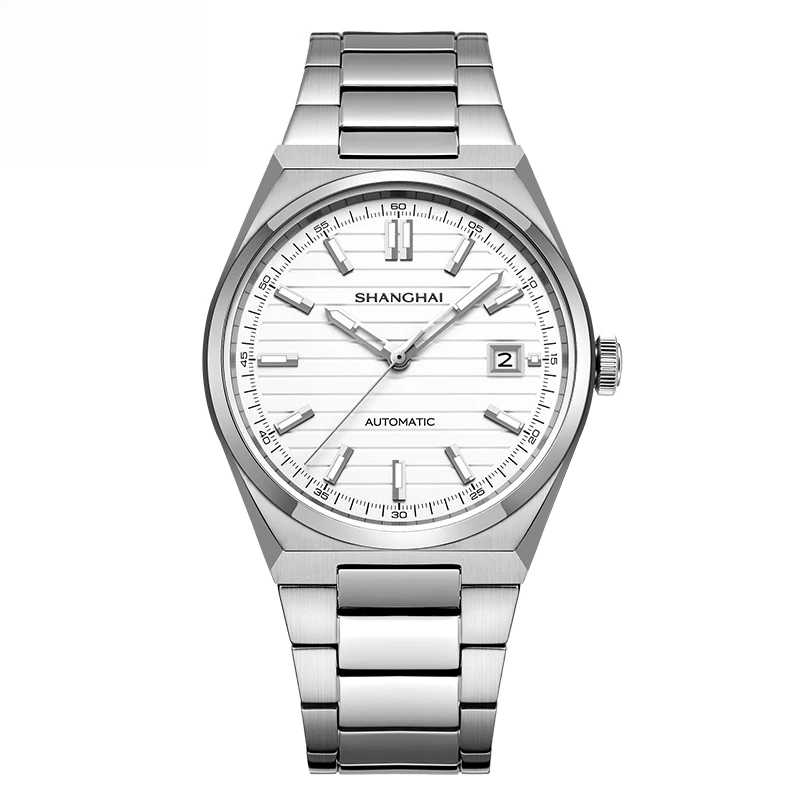 Механические часы Shanghai Watch для мужчин и женщин, серия National Series, классические, простые, со стальным ремешком, модель 8013 Часы по индивидуальному заказу