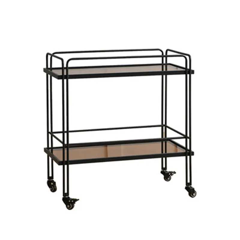 Многофункциональная двухъярусная тележка для хранения LH Home Storage Cart: современная и простая сервировочная тележка Мебель для бизнеса
