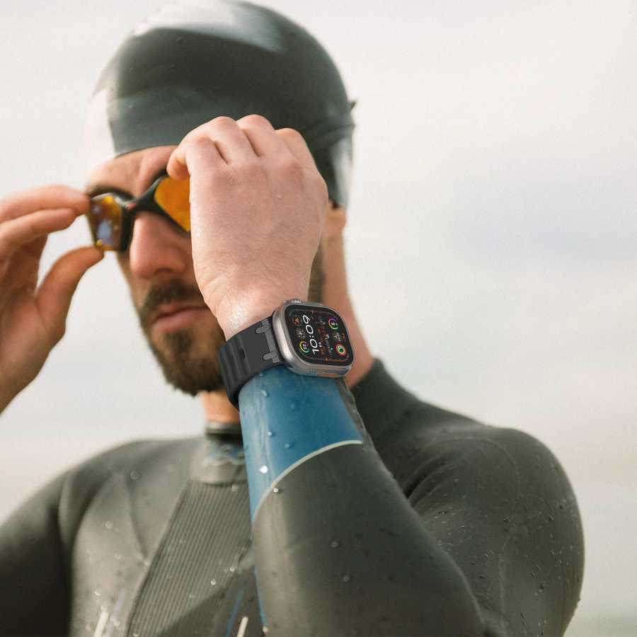 Фотография №4 товара Спортивный силиконовый ремешок для Apple Watch Ultra 3 49 мм,