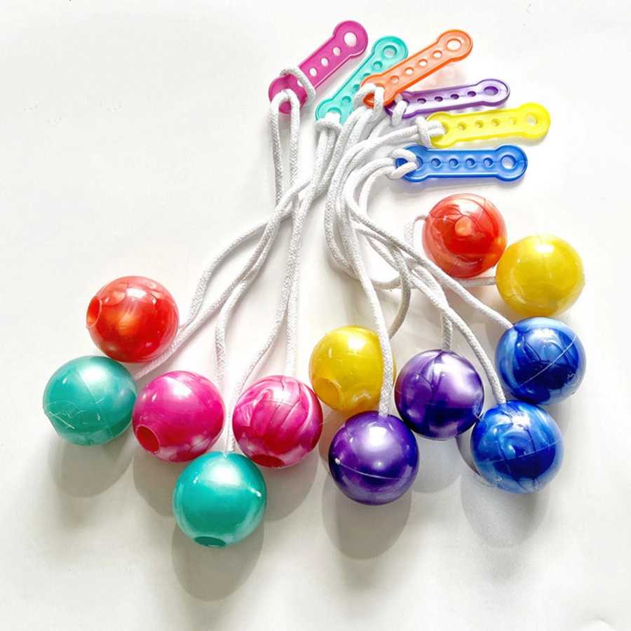 Игрушка Clackers Ball Lato: качающиеся шарики на веревке для взрослых и детей, сенсорная игрушка для снятия стресса, СДВГ, тревоги, оригинальный подарок Активные игры и спорт