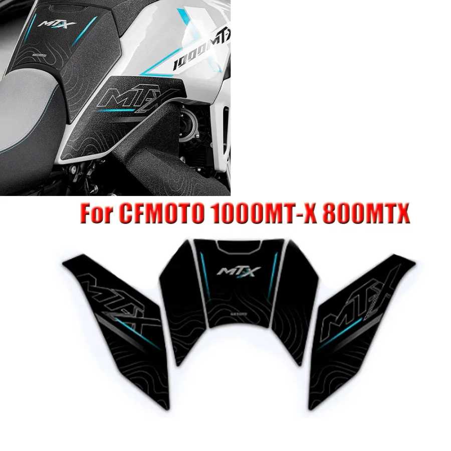 Для CFMOTO 800MT-X 1000 MT-X 2026: Наклейки-противоскользящие на боковые части мотоцикла, наклейки на топливный бак, защитные накладки, декоративные комплекты для улучшения сцепления Украшения, очистка и защита