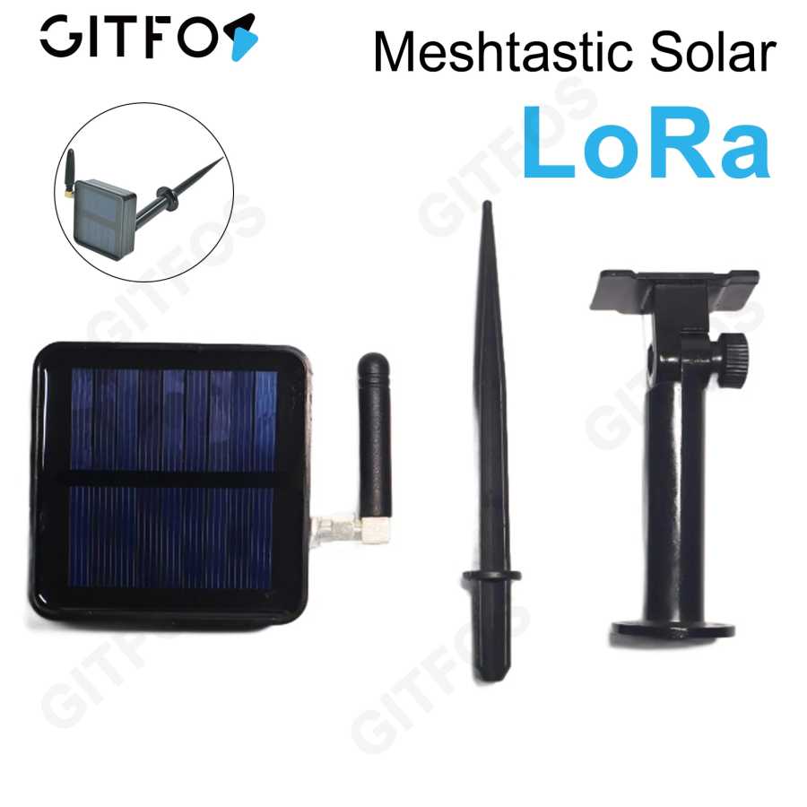 GITFOS Meshtastic Solar LoRa SX1262 Узел-ретранслятор Meshtastic NRF52840 Mesh-радиоустройство LoRaWAN-трекер для сетевых решений и снаряжения для выживания Walkie Talkie Аксессуары & Запчасти
