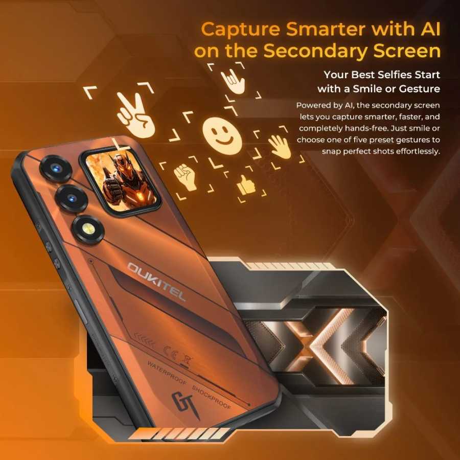Фотография №4 товара OUKITEL WP66 11000 мАч 5G Защищенный смартфон Dimensity 7025 Octa-core