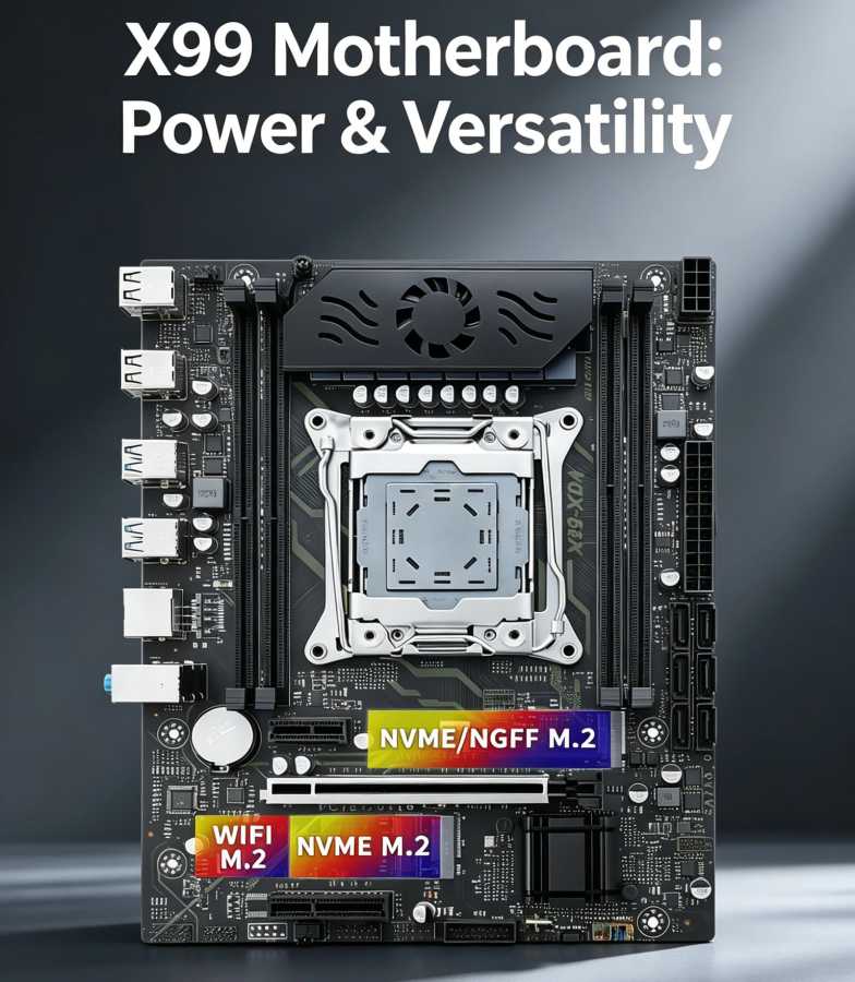 Новая оригинальная материнская плата XSJnewwold X99 PRO MAX, 4 канала, 10 слоев печатной платы, 8-фазный блок питания Комплект компьютера и офиса