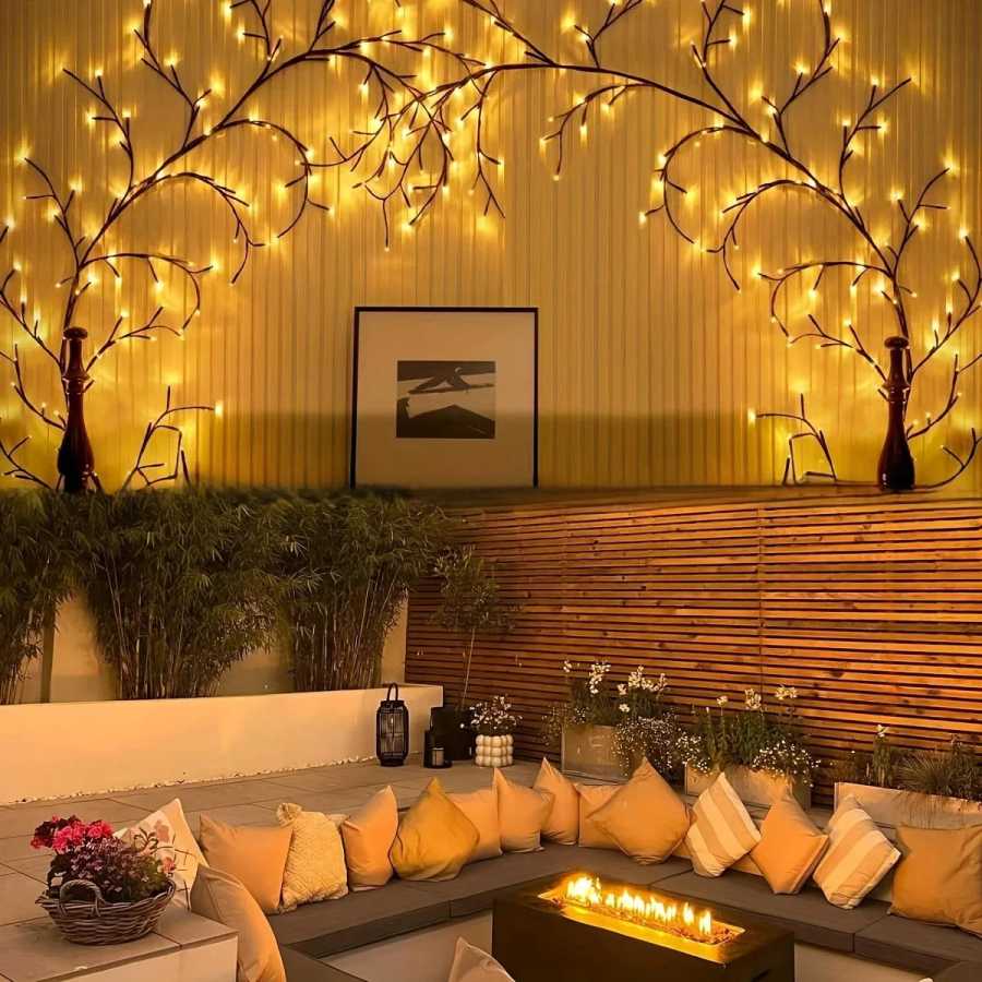 Фотография №5 товара 72 / 96LED Изгибаемые ротанговые лампы теплый белый 3000k Декоративные