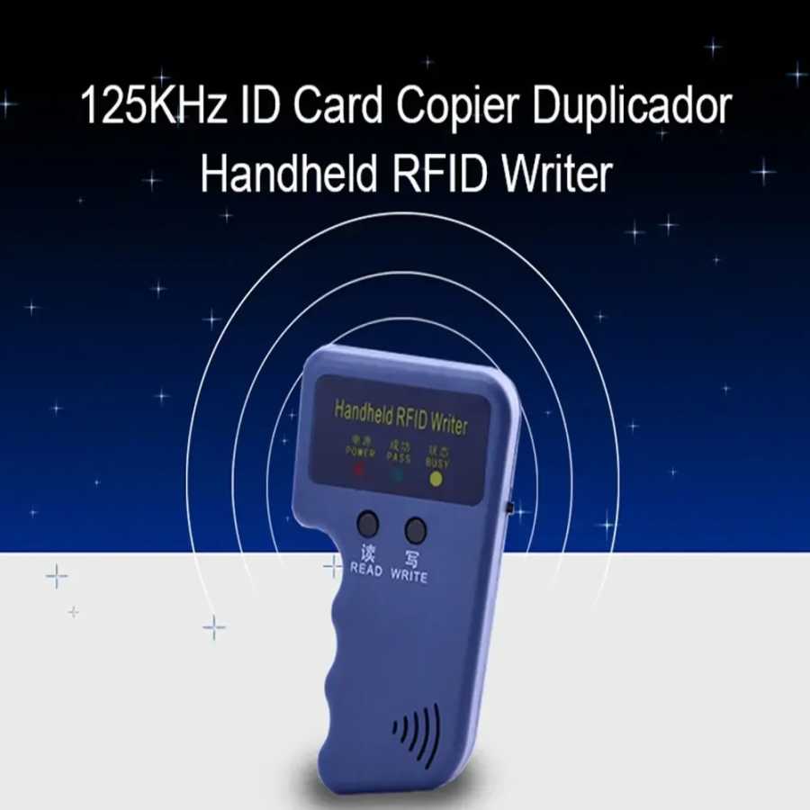Фотография №4 товара Повторительный портативный 125 кГц EM4100 5200 RFID-писатель идентификационных карт, копир,