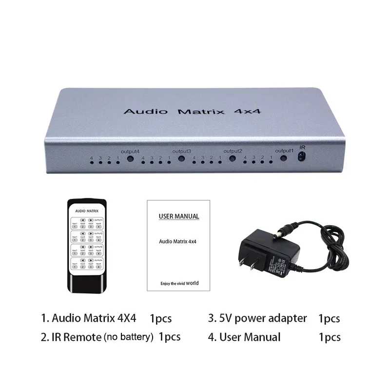 4x4 аудиоматрица Spdif Toslink цифровой оптический 4 в 4 выхода аудио переключатель преобразователь разветвитель для ТВ STB DVD плеер усилитель ПК Умные системы общественной безопасности