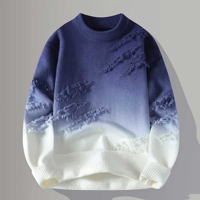 2024 Winter Sweaters for male men thick O-neck sweater men Student youth sweaters autumn Men's wool Casual Knitwear Pullover Свитеры