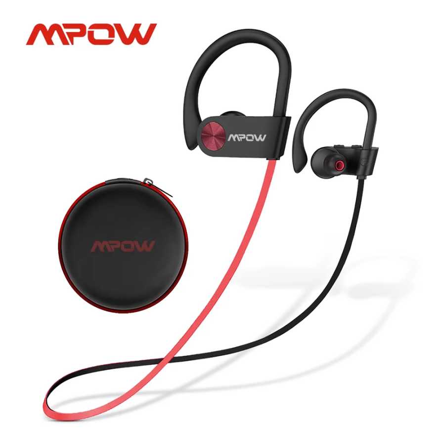 Mpow Flame IPX7 Водонепроницаемые Bluetooth-наушники V5.3 Наушники с микрофоном с шумоподавлением CVC6.0 Hi-Fi стерео беспроводные спортивные наушники Портативное аудио и видео