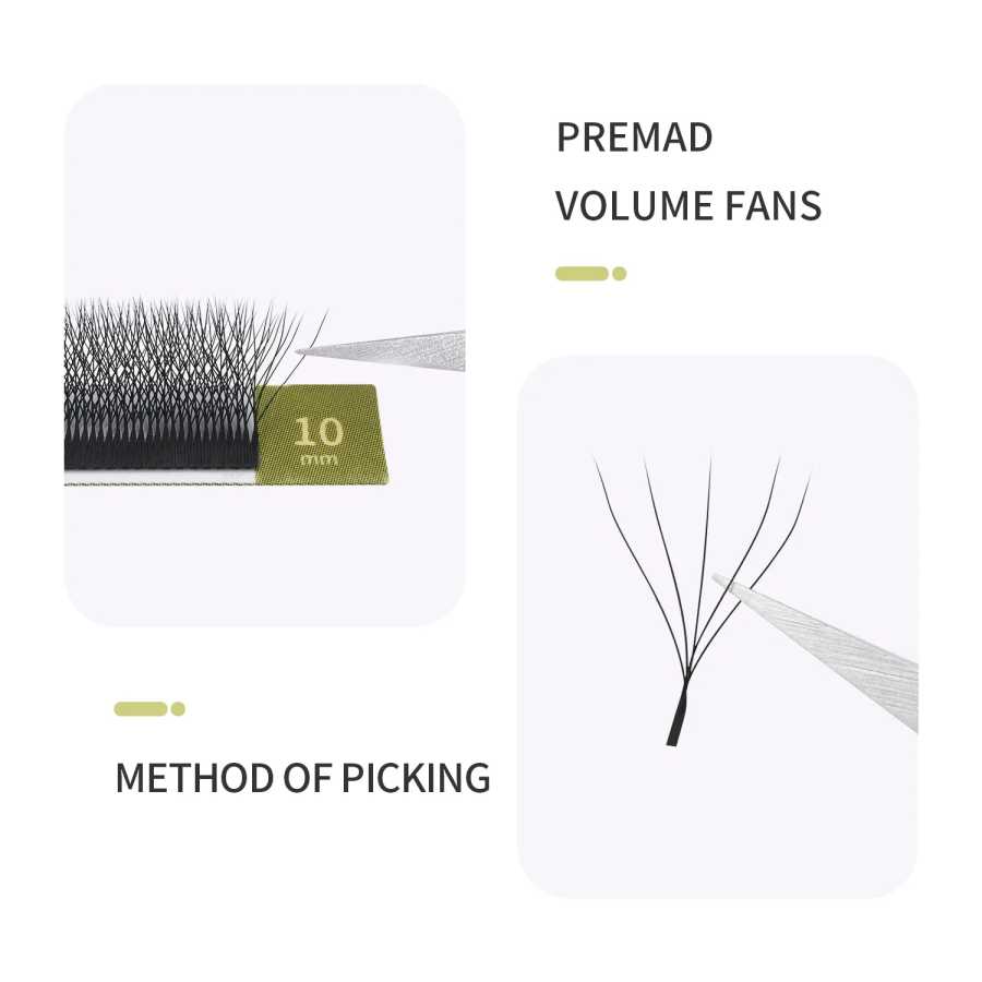 Фотография №3 товара GLAMLASH 3D 4D 5D W-образные ресницы Easy Fan Наращивание ресниц