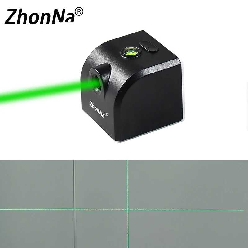 Фотография №1 товара Портативный лазерный уровень Green Light с функцией калибровки горизонтальных и