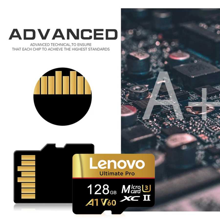 Фотография №5 товара Карты памяти Lenovo 512 ГБ, Micro SD, 128 ГБ, V60,