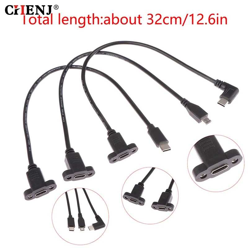 USB 3.1 Type C Micro Usb2.0 со стандартным удлинительным кабелем, шнур USB C &laquo;штырь-гнездо&raquo;, удлинитель провода, кабель передачи данных Компьютерная периферия