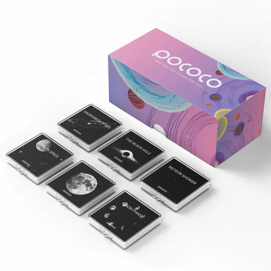 Луна и звезды &mdash; диски для проектора POCOCO Galaxy, 5k Ultra HD, 6 штук (без проектора) Новинка освещения（новинка）