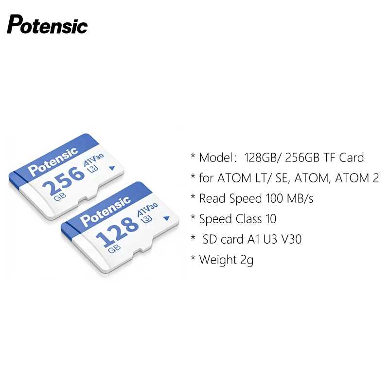 Оригинальная SD-карта Potensic для дрона с камерой ATOM SE, ATOM LT, ATOM, ATOM 2. Фото- и видеотехника